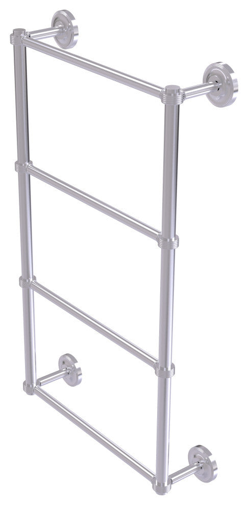 Prestige Regal 4-Tier 30" Ladder Towel Bar with Groovy Detail, Satin Chrome