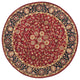 Safavieh Heritage Hg966A Red, Navy Area Rug, 8'0" X 8'0"