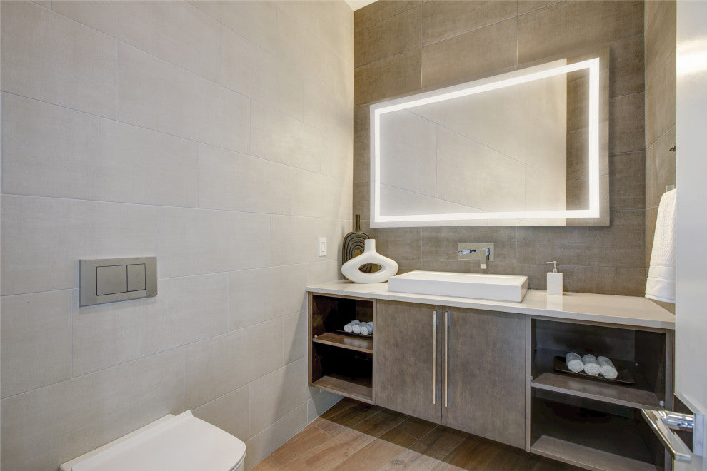 Large Front-Lit LED Mirror