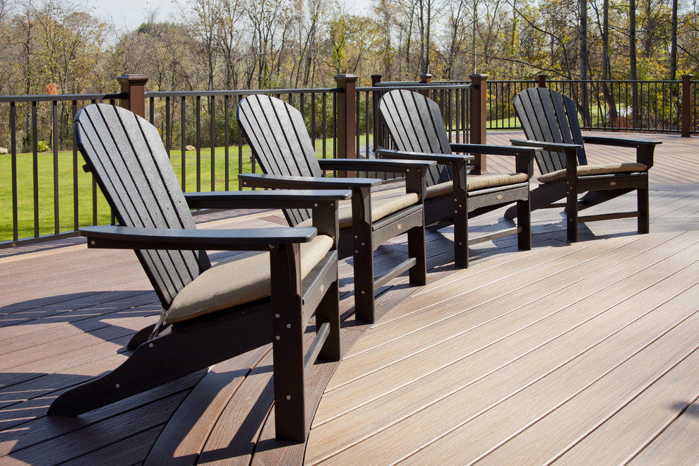Trex Outdoor Furniture Yacht Club Shellback Adirondack Chair, Charcoal
