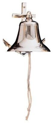 6" Polished Brass Anchor Bell