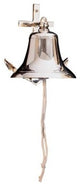 6" Polished Brass Anchor Bell