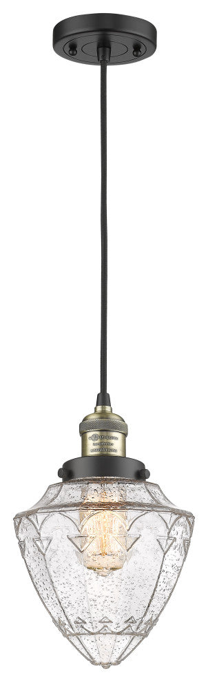Innovations 201C-BAB-G664-7 1 Light Mini Pendant, Black Antique Brass