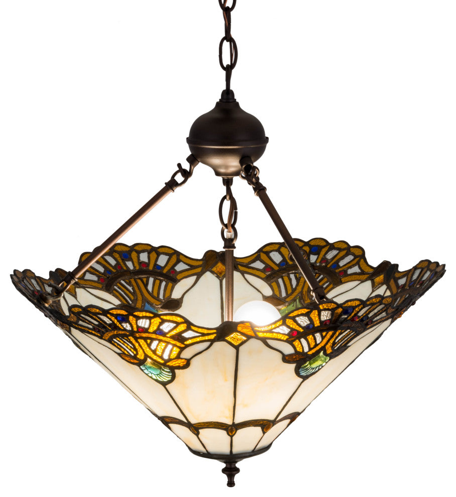 20W Shell with Jewels Inverted Pendant