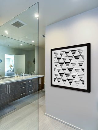 "Triangle Checkerboard" Framed Art Print