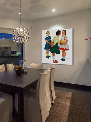 "Missing tooth" Painting Print on Canvas by Norman Rockwell