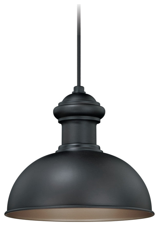 Franklin 10" Outdoor Pendant, Oil Burnished Bronze
