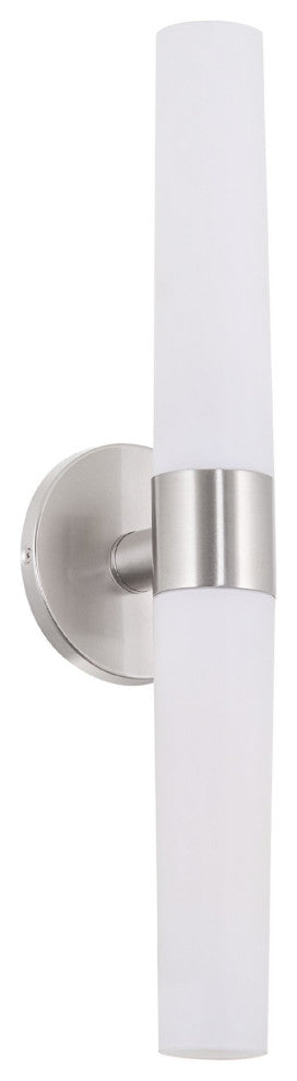 Kira Home Duo 21" Wall Sconce, Frosted Opal Glass Shades for Bathroom/
