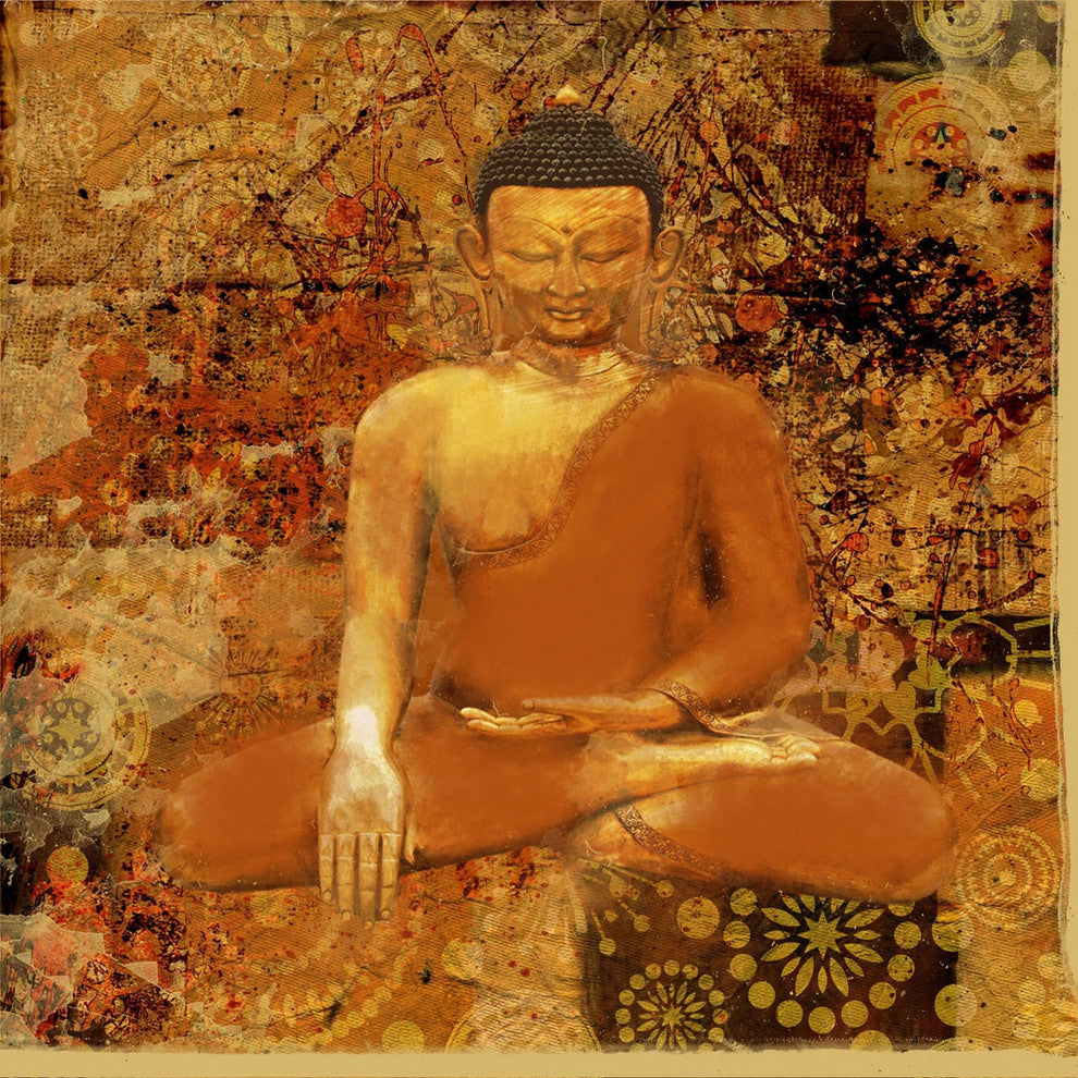 "Buddha Small" Painting Print on Canvas by Irena Orlov