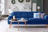 Santa Claws Lobster Accent Pillow, Turquoise, 18"x18"