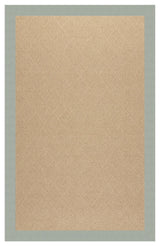 Zoe-Cane Wicker Machine Tufted Rectangle Rug, Marine Blue, 4'x6'
