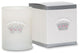 White Glass Icon Candle, Crown