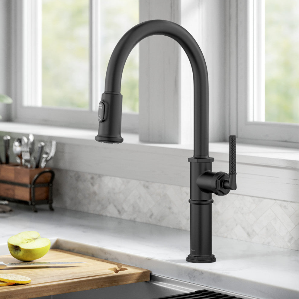 Sellette Pull-Down Kitchen Faucet, Matte Black, Model Kpf-4100mb