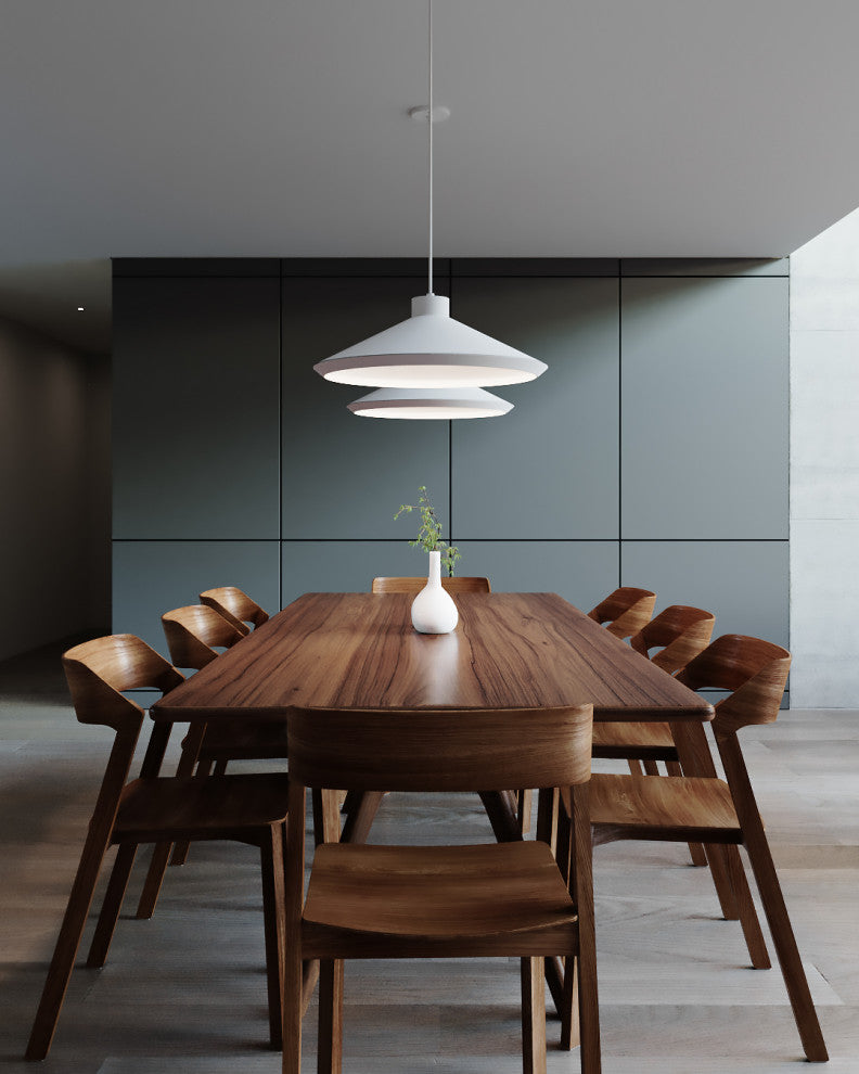 Sonneman 2754-E Koma Edo 1 Light Pendant - Satin White