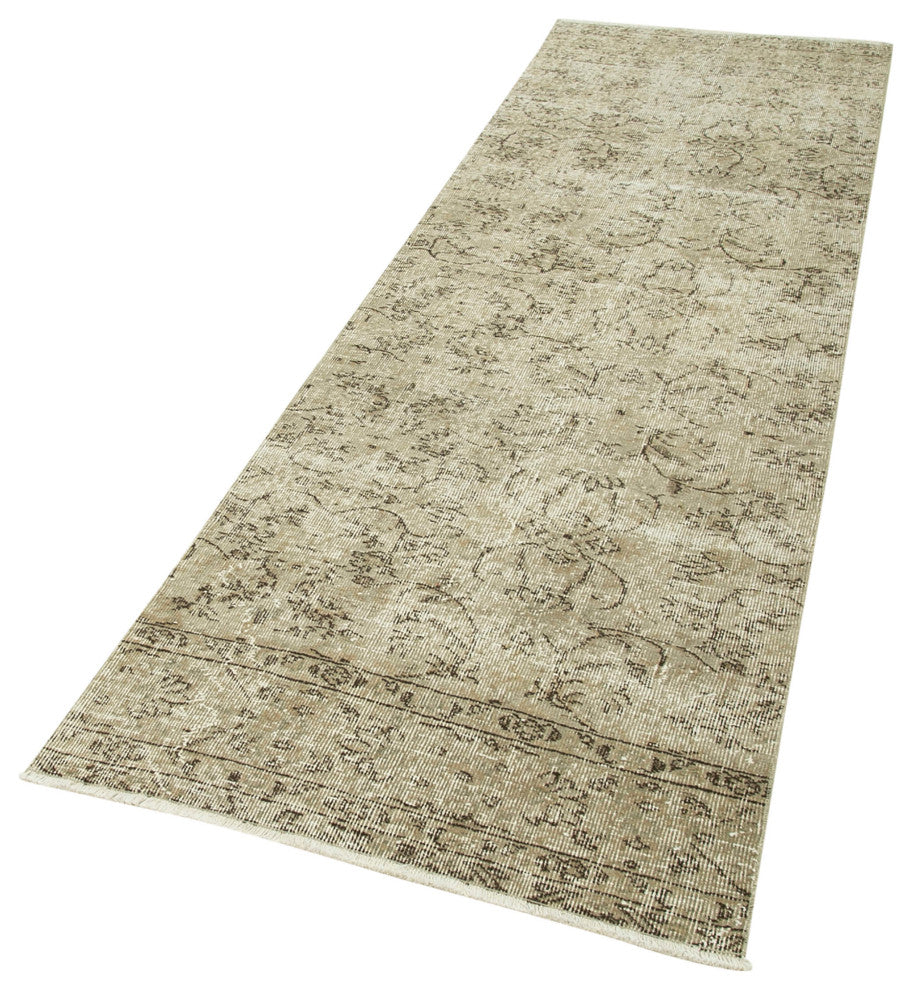 Rug N Carpet - Hand-knotted Turkish 2' 11" x 9' 7" Wool Kitchen Runner Rug