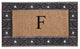A1HC First Impression Rubber and Coir Decorative Tray Doormat 18"x30", F