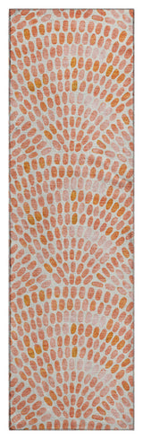 Addison Premium Washable Mayfield AMF186 Orange 2'3" x 7'6" Runner Rug