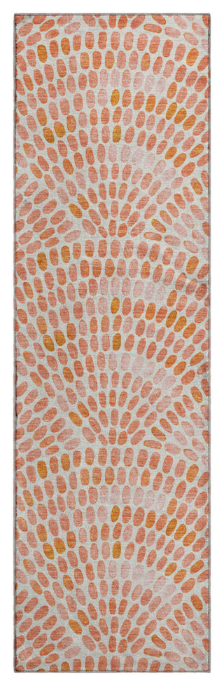 Addison Premium Washable Mayfield AMF186 Orange 2'3" x 7'6" Runner Rug