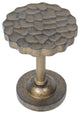Hammered Drapery Medallion Holdback, Black Gold