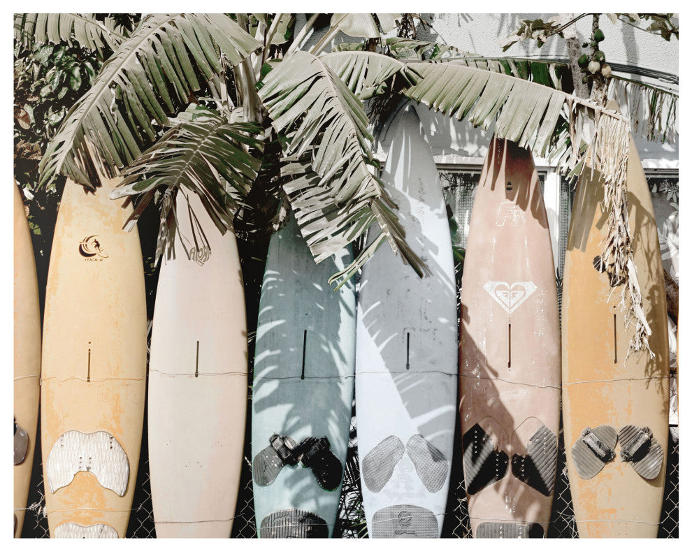 Contemporary Surfs Up Wall Dcor - Multicolor