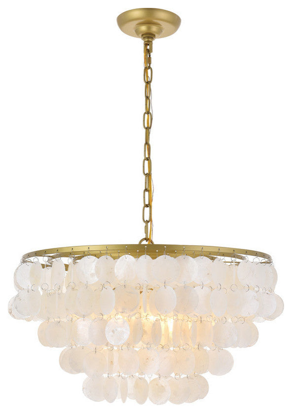 Living District Selene 4-Light Brass Pendant