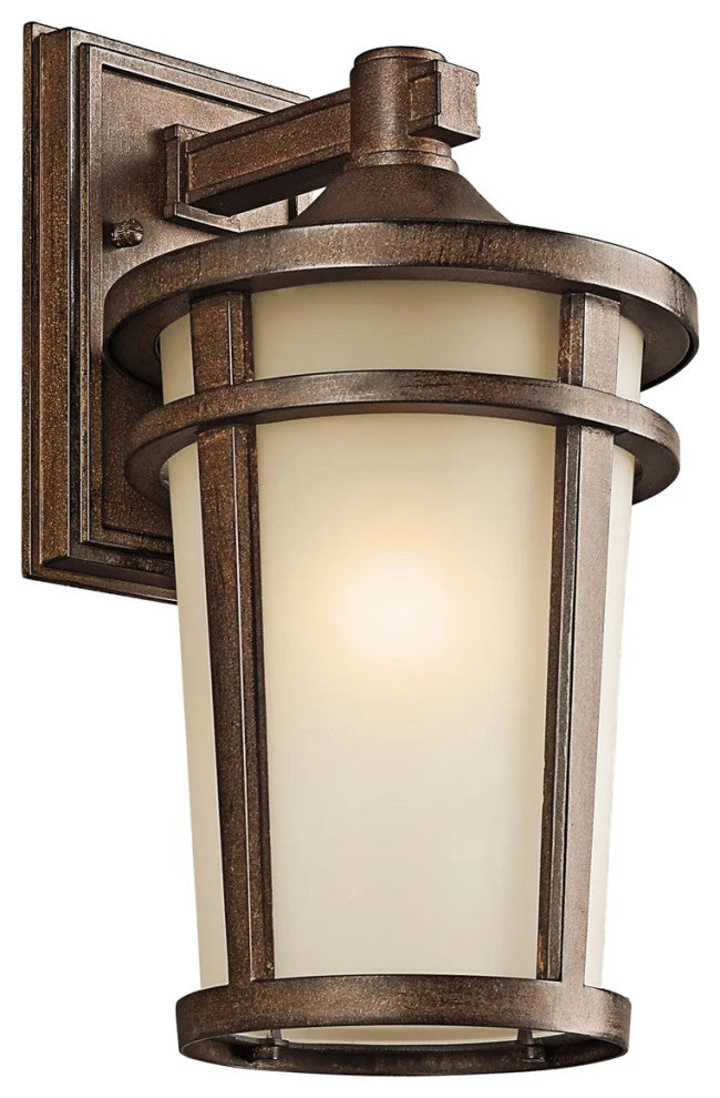Kichler Energy Efficient Atwood Brownstone 14.25" LED Outdoor Wall Lantern