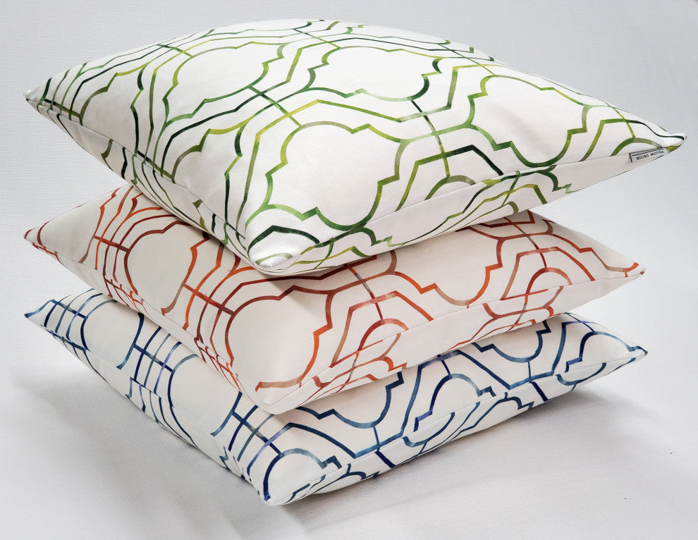 Biltmore Gate Blue Throw Pillow 20x20, with Polyfill Insert