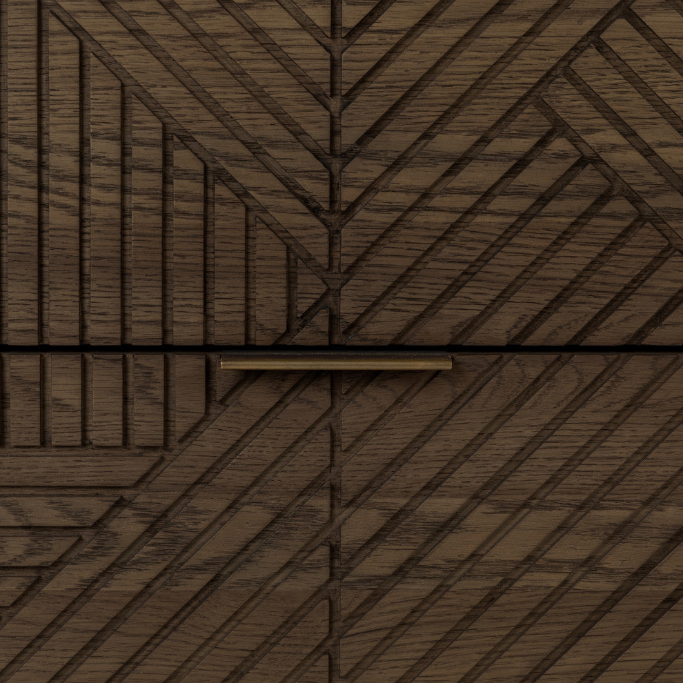 Santa Clara 6-Drawer Wood Dresser, Toasted Brown