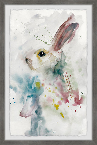 "Painted Bunny" Framed Painting Print, 24"x36"