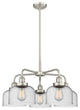 Innovations Cone 5 26" Chandelier Satin Nickel
