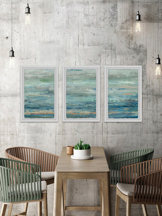 Vast Sea Triptych, 48"x24"