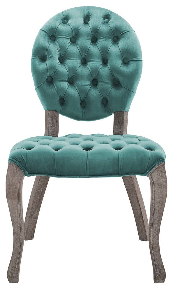 Exhibit French Vintage Dining Performance Velvet Side Chair