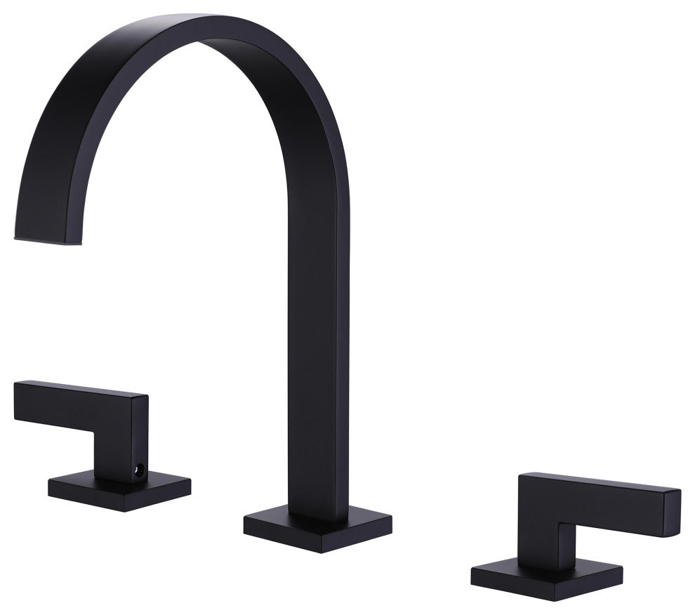 Two-Handle Widespread High Arc Bathroom Faucet