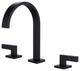 Two-Handle Widespread High Arc Bathroom Faucet