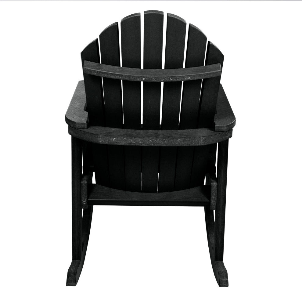 Hamilton Rocking Chair, Weathered Acorn, Black
