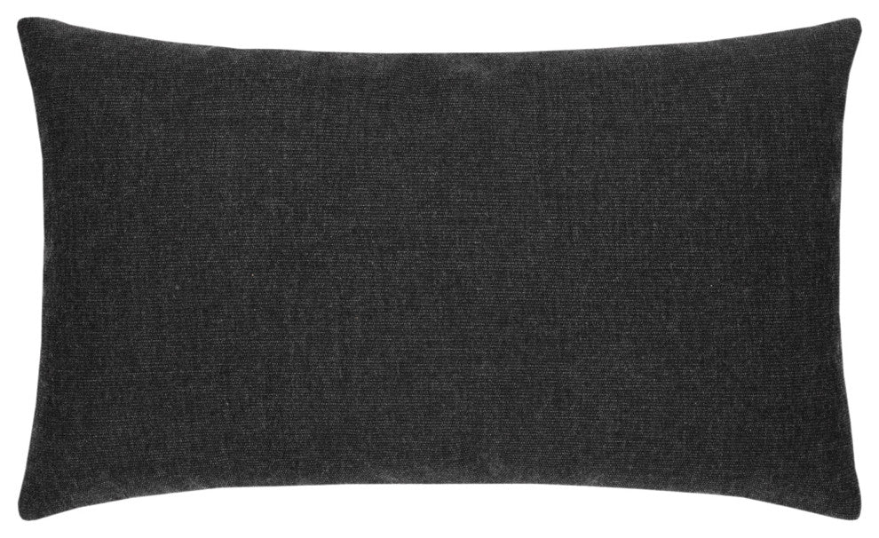 Micro Fringe Carbon Indoor/Outdoor Performance Lumbar Pillow, 12"x20"