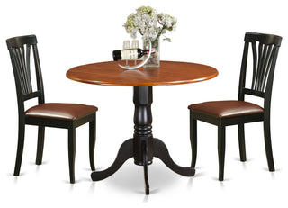Dlav3-Bch-Lc 3 Pc Kitchen Table Set -Dining Table And 2 Kitchen Chairs