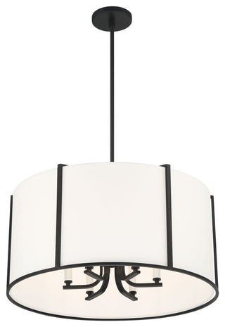 Carlyn Six Light Pendant in Black