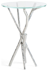 Brindille Accent Table, Sterling Finish