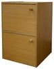 Standard Natural Double Door Verticle Book Shelf