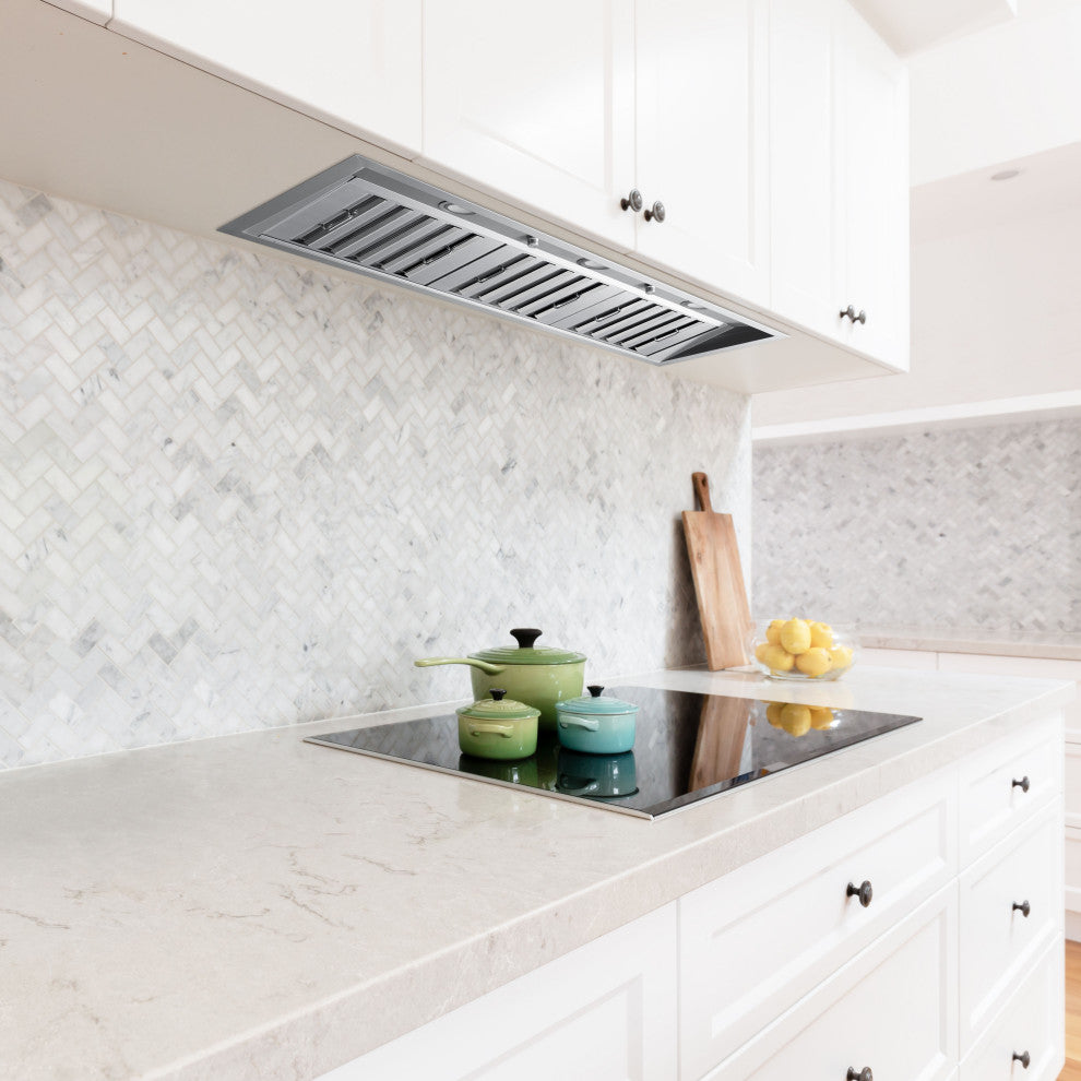 Pro 600 CFM Ducted Insert Range Hood, 46 in.