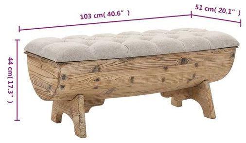 Vidaxl Storage Bench - Thumbnail 3