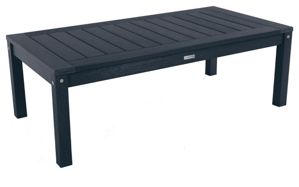 4'' Weatherly Bench, Chairs, Conversation Table, 4-Piece Set, Federal Blue