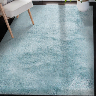 Metro Area Rug, Light Blue, 9? x 13?6?, Solid