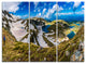 "Clouds Over Seven Rila Lakes" Art Print Canvas, 3 Panels, 36"x28"