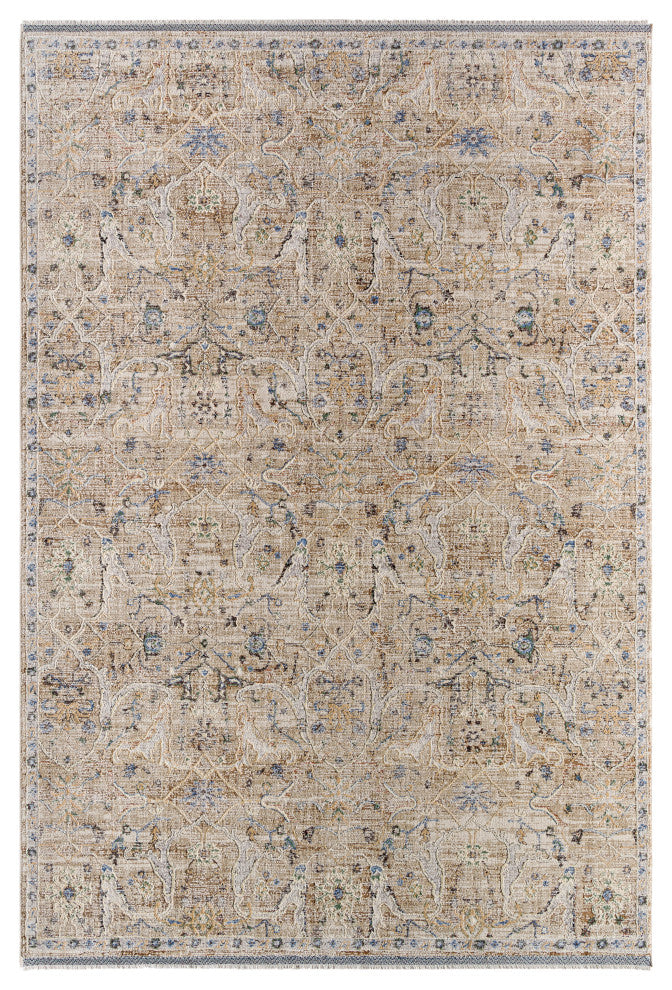 Surya Rivaldo RVD-2309 Machine Woven Area Rug, Cream, 2'4" x 3'9"