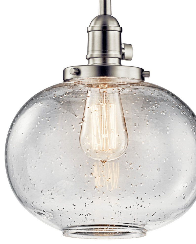 Kichler Avery 1 Light Mini Pendant, Brushed Nickel