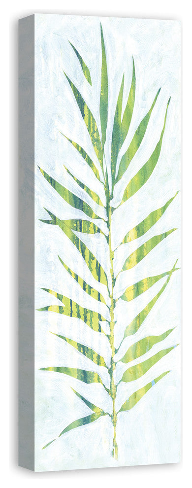 Watercolor Fern Leaf 12x36 Canvas Wall Art