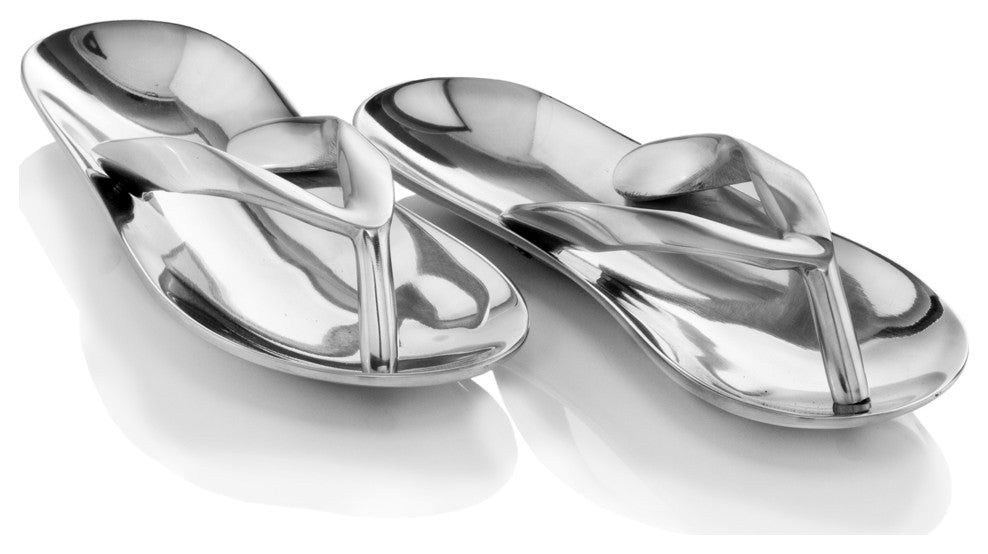HomeRoots Buffed Polished Sandals Pair