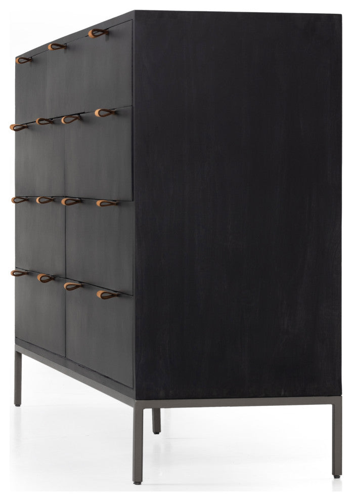 Trey 9 Drawer Dresser-Black Wash Poplar